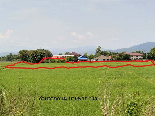ขายที่ดินทำเลดี ใกล้วิทยาลัยเชียงราย มีทางเข้า ถ.เลี่ยงเมือง R3A ตัดผ่าน สนใจโทร 0991693699